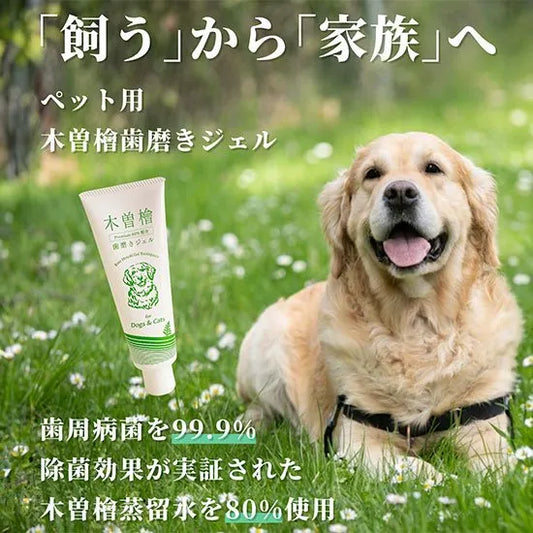 【Pluscare】ペット用木曽檜歯磨きジェル120g